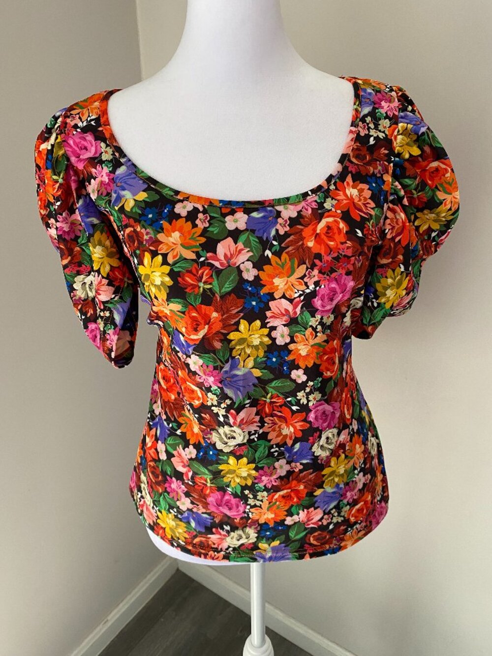 Floral Puff Sleeve Shirt
